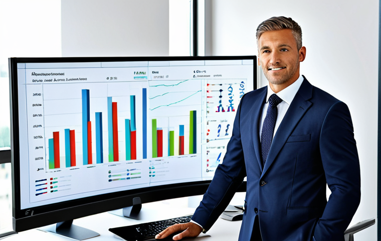 **
"A confident business consultant, fully clothed in a professional business suit, presenting data-driven results on a screen, modern office environment, demonstrating success with charts and graphs, appropriate attire, safe for work, perfect anatomy, correct proportions, family-friendly, high quality, professional presentation."
**